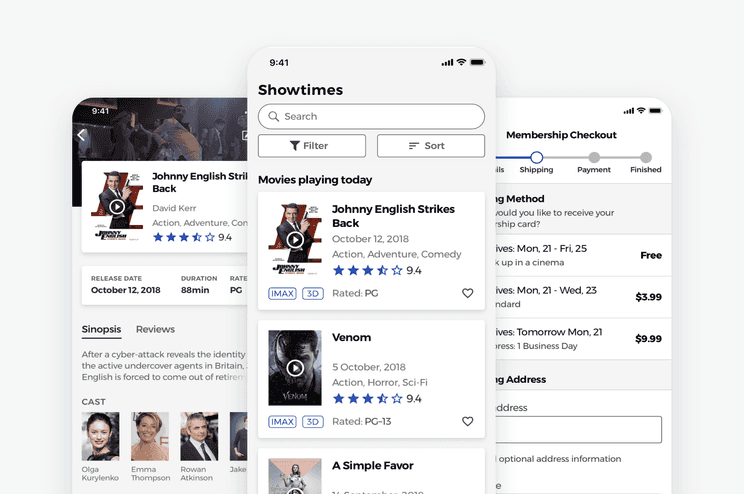 A case study on improving the experience of searching, finding and booking movies in a cinema, using a User-Centered Design process.